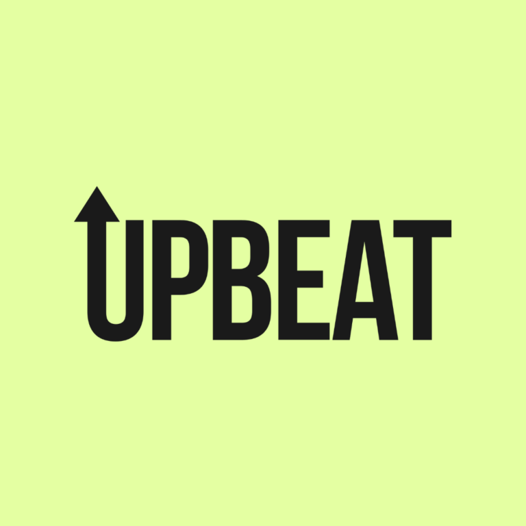 UPBEAT logo sq green bg 768x768