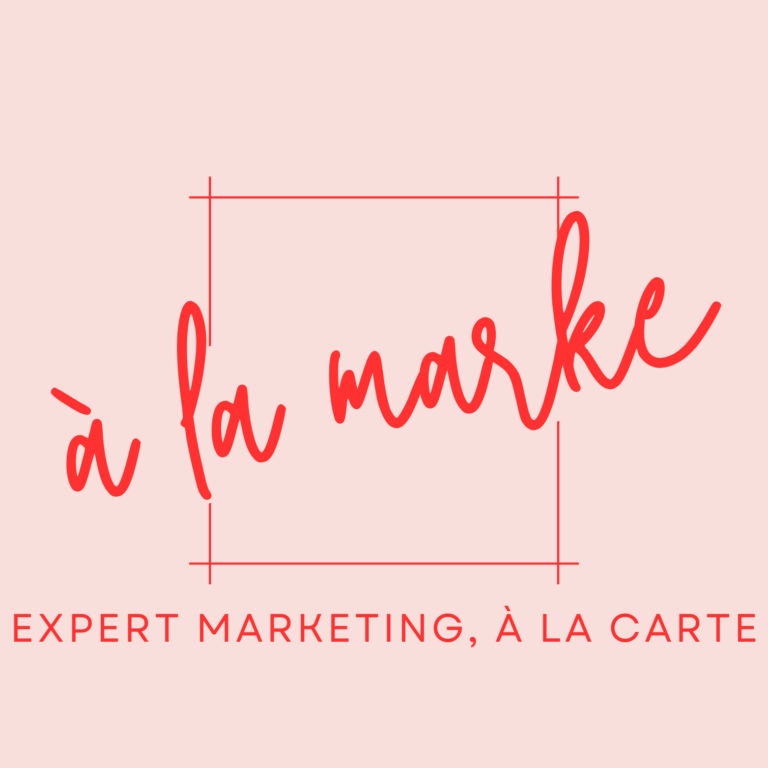 A La Marke Logo colored background with tagline 768x768