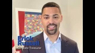 El Honorable Erick Russell, Tesorero del Estado de Connecticut
